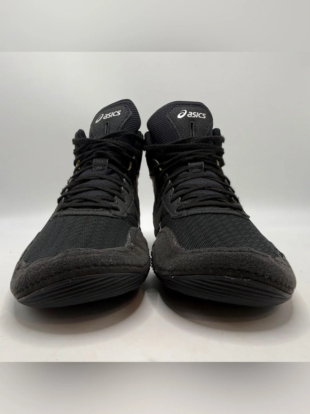 ASICS Matflex 6 Men’s Size 9 Wrestling Shoes Black White Silver 1081A021